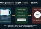 Set RV tire pressure from the weight each wheel position carries