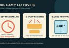 Camp leftovers: set the clock before you reach for a deep storage tub