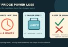 When shore power quits: run the RV refrigerator clock before opening the door