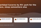 Carlsbad Caverns by RV: park for the cave, sleep somewhere else