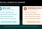 Inks Lake or Pedernales Falls: choose the Hill Country RV stay by water plan