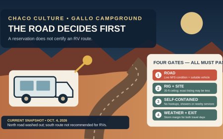 Gallo Campground RV Guide: When Chaco’s Road Decides