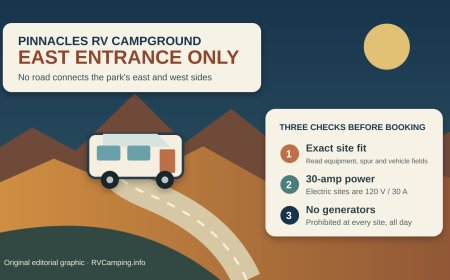 Pinnacles National Park RV Campground Guide: East Entrance, Exact Site