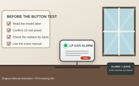 How to test and replace an RV propane alarm without guessing