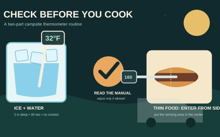 Check your food thermometer before campsite cooking