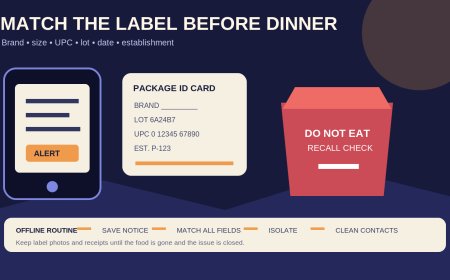 A food recall in the RV pantry: match the label before dinner