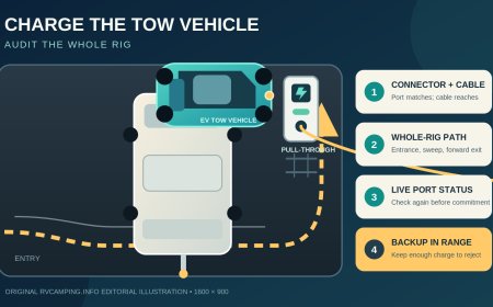 Towing an RV with an EV? Audit the charging stop before you commit