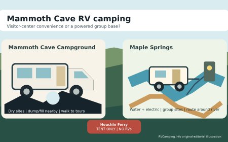 Mammoth Cave RV camping: Mammoth Cave Campground or Maple Springs?