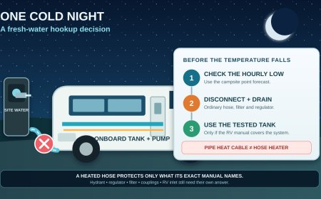 One cold campground night: disconnect the RV water hookup or leave it on?