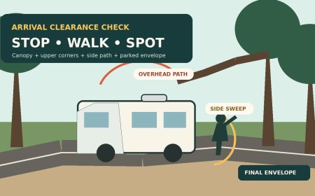 Before You Enter a Wooded Campsite: Walk the RV’s Overhead and Side Clearance