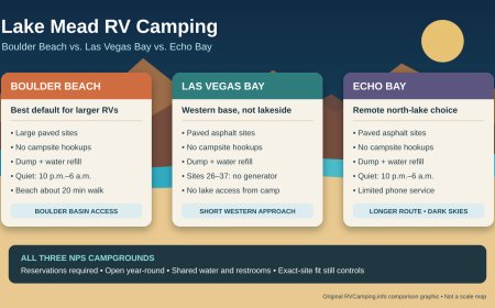 Lake Mead RV Camping: Boulder Beach vs. Las Vegas Bay vs. Echo Bay
