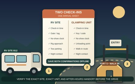 Two Check-ins, One Arrival: A Late-Arrival Worksheet for RV-and-Glamping Groups
