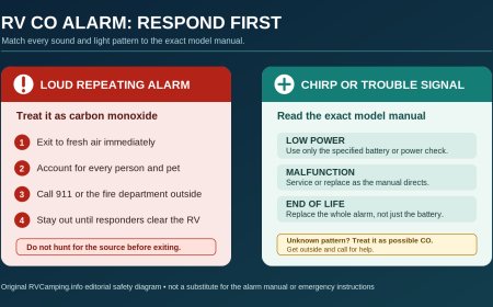 RV carbon monoxide alarm: test, replace or troubleshoot?