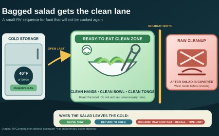 Bagged salad at camp: protect the food that will not get a second chance