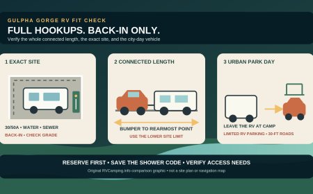 Gulpha Gorge Campground for RVs: Full Hookups, Back-In Sites, and a City-Day Plan