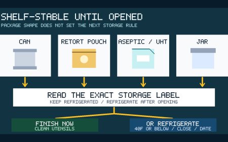 Shelf-stable until opened: read the package before it enters the RV fridge