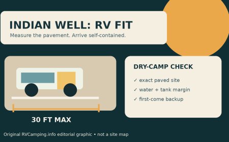 Indian Well Campground for RVs: The 30-Foot Ceiling Is Only the First Test