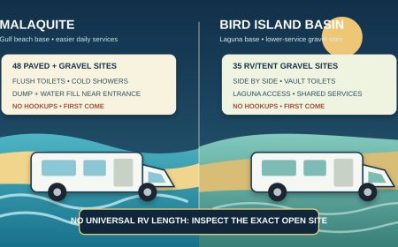 Malaquite vs. Bird Island Basin: the Padre Island RV campground choice