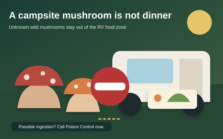 The mushroom beside your campsite is not dinner