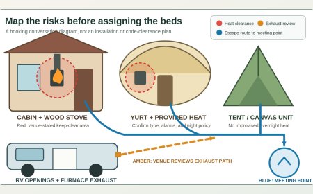 Before you book: carbon-monoxide and fire questions for mixed glamping groups
