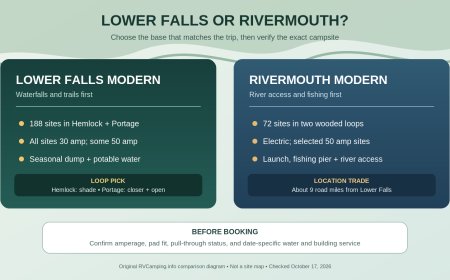 Tahquamenon Falls RV Camping: Lower Falls or Rivermouth?