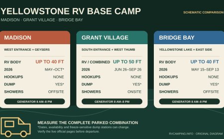 Yellowstone RV Camping: Madison vs Grant Village vs Bridge Bay