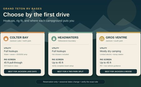 Grand Teton RV Bases: Colter Bay vs. Headwaters vs. Gros Ventre