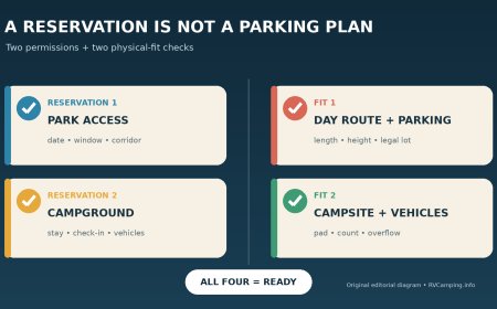 A park entry reservation is not an RV parking plan: verify both before you go