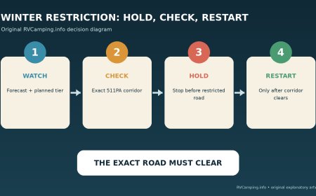 Pennsylvania's first winter restriction tier can stop an RV: build the hold plan before snow