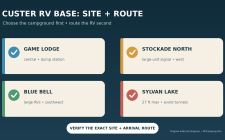 Custer State Park RV campgrounds: choose the site before the scenic drive