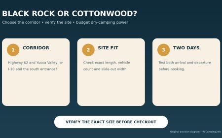 Black Rock or Cottonwood? Choose the Joshua Tree RV base that fits your route