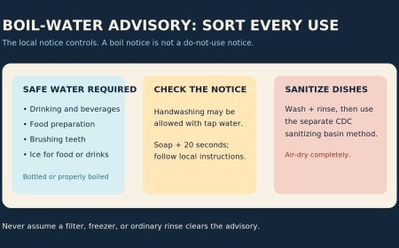 Campground boil-water advisory: choose the right water for each kitchen task