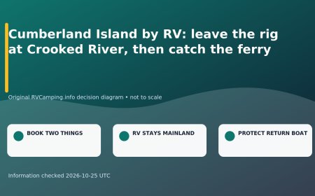 Cumberland Island by RV: leave the rig at Crooked River, then catch the ferry