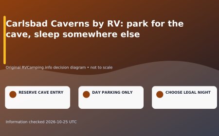 Carlsbad Caverns by RV: park for the cave, sleep somewhere else
