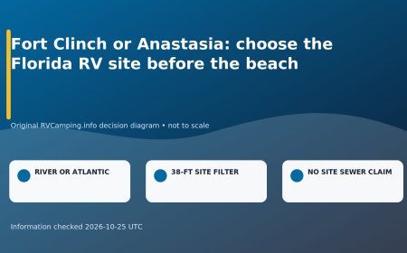 Fort Clinch or Anastasia: choose the Florida RV site before the beach