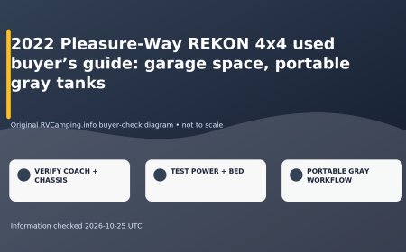 2022 Pleasure-Way REKON 4x4 used buyer’s guide: garage space, portable gray tanks