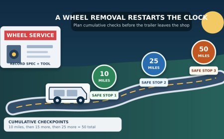 After a trailer wheel comes off: plan the lug-nut rechecks before you tow