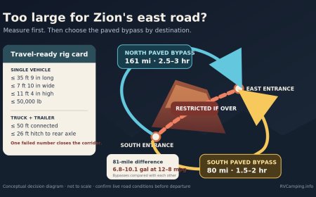 Too large for Zion's east road? Run the 80-mile RV detour test