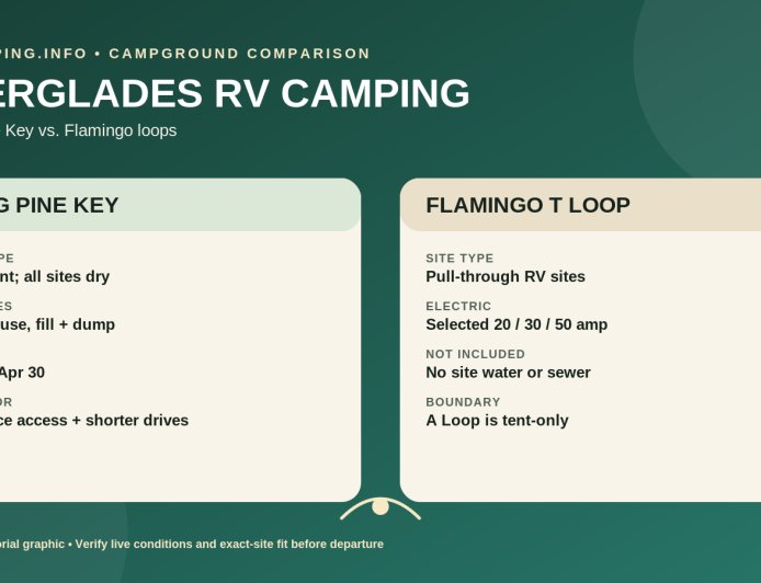 Long Pine Key vs. Flamingo: The Accurate RV Camping Comparison