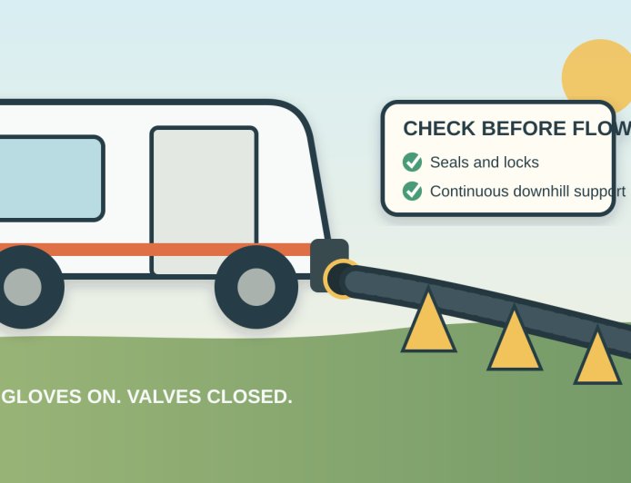 How to Connect an RV Sewer Hookup Without Leaks