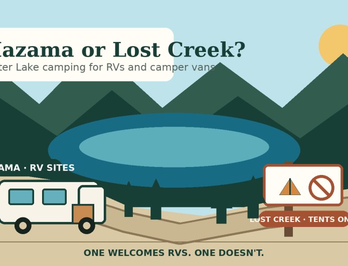 Mazama vs. Lost Creek: the Crater Lake RV Camping Comparison
