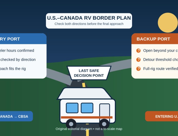 Pick the Right U.S.-Canada Border Crossing for Your RV