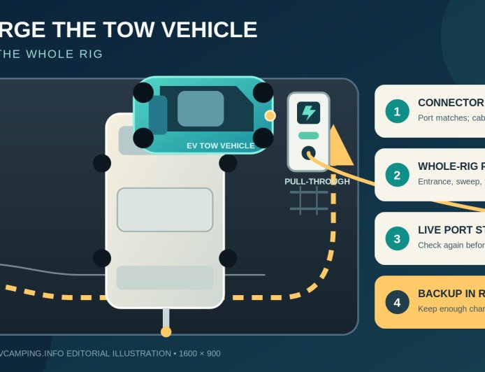 Towing an RV with an EV? Audit the charging stop before you commit