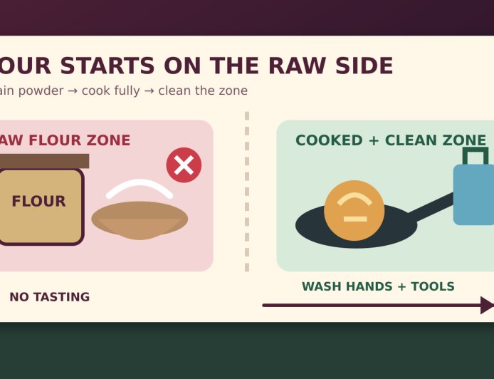 Flour is raw: a contained dough workflow for the RV campsite