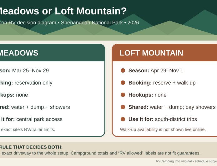 Big Meadows or Loft Mountain? A late-season RV comparison for Shenandoah