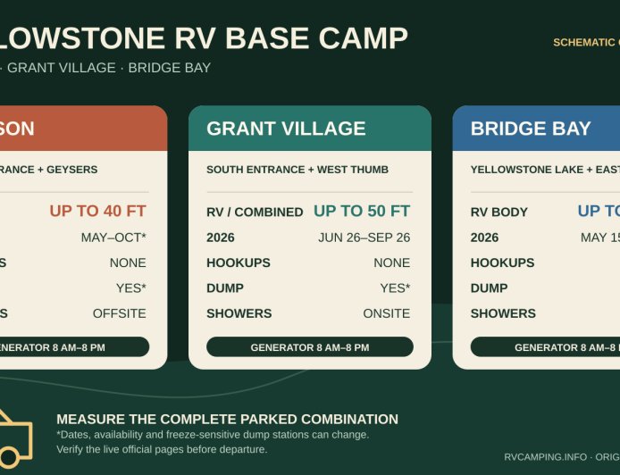 Yellowstone RV Camping: Madison vs Grant Village vs Bridge Bay