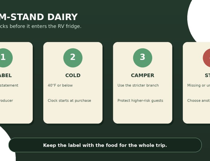 Farm-stand milk or cheese at camp? Read the pasteurization label first