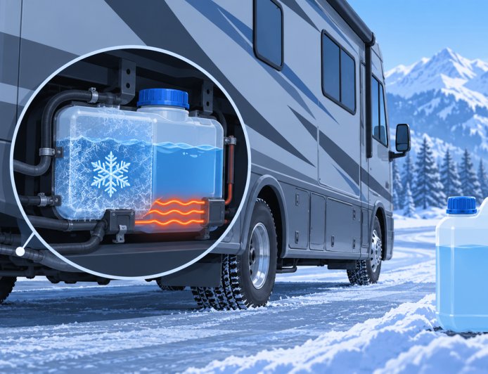 Frozen DEF in a diesel RV: let the chassis thaw it