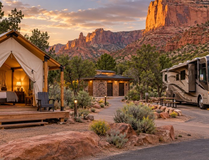 Palo Duro glamping and RVs: build the stay around Sagebrush