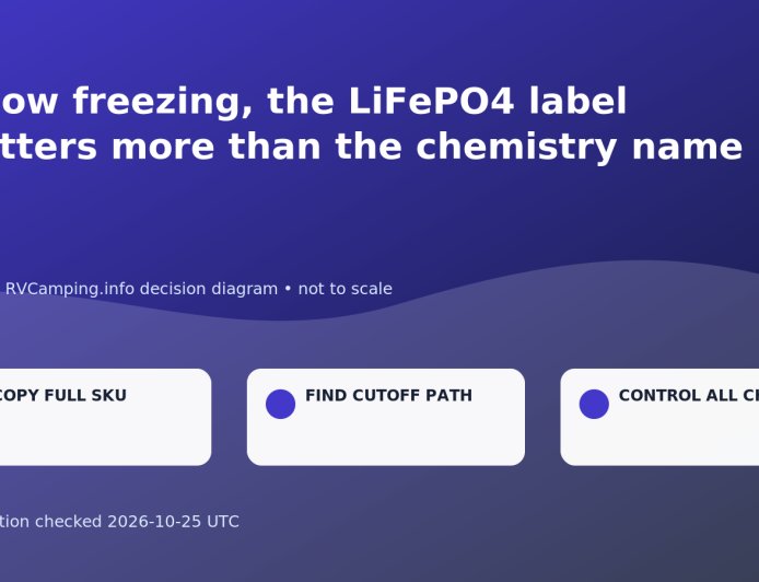 Below freezing, the LiFePO4 label matters more than the chemistry name